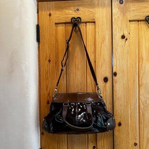 Marni Patent Leather Balloon brown handbag